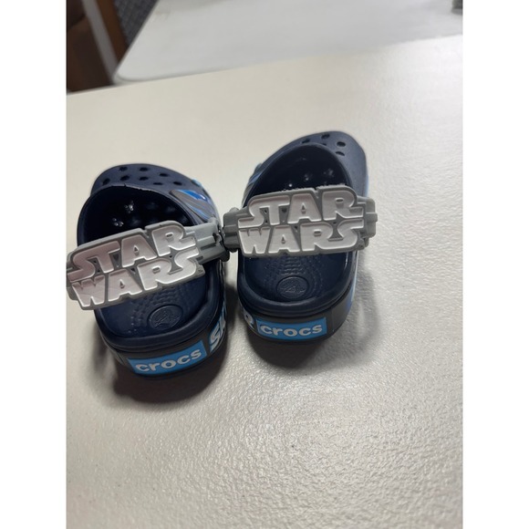 Crocs Star Wars Skywalker Clog Kids Size 6 C Navy Blue 15 cm - Picture 12 of 12